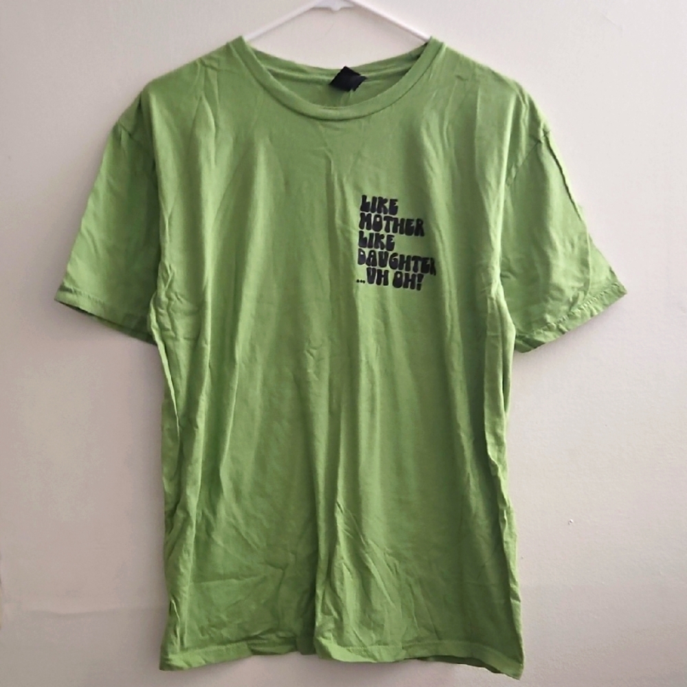 Large‎ Green Graphic Womens T-Shirt